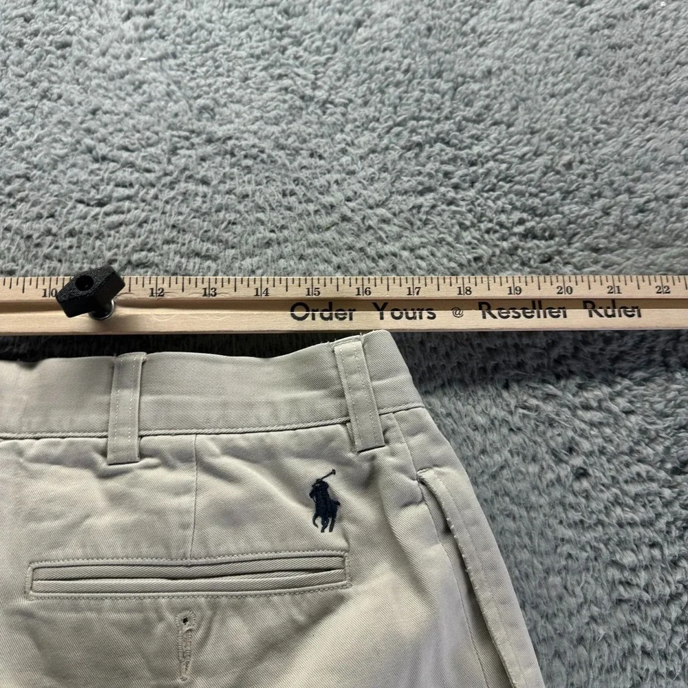 Polo by Ralph Lauren Pant Mens 34x29‎ Beige Cotton Kahkis Straight Leg Workwear